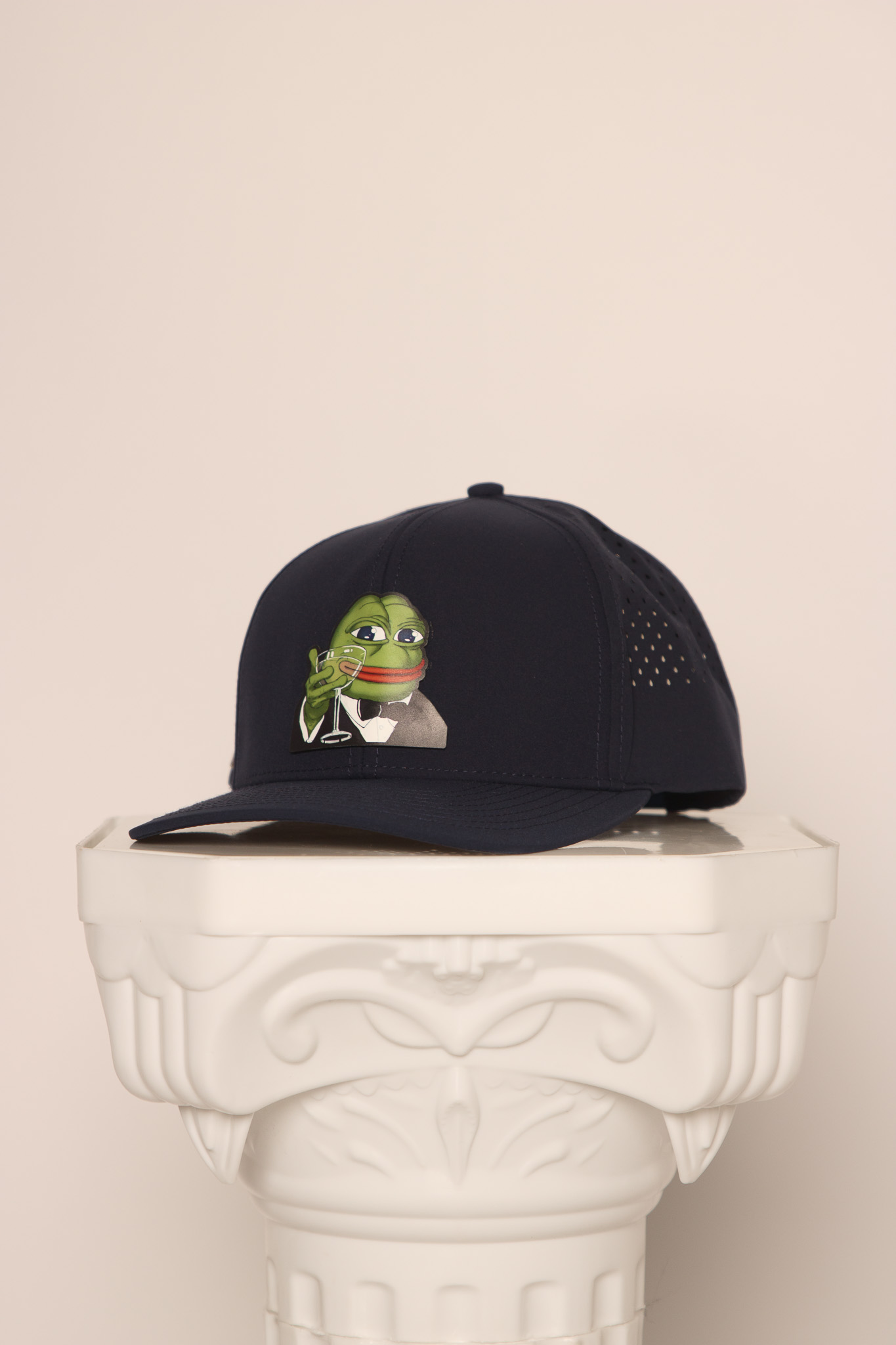Champagne Pepe Hat — Navy — navy1.jpg