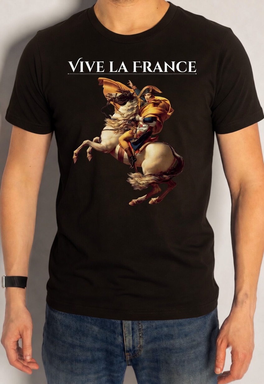 Vive La France - Black T-Shirt