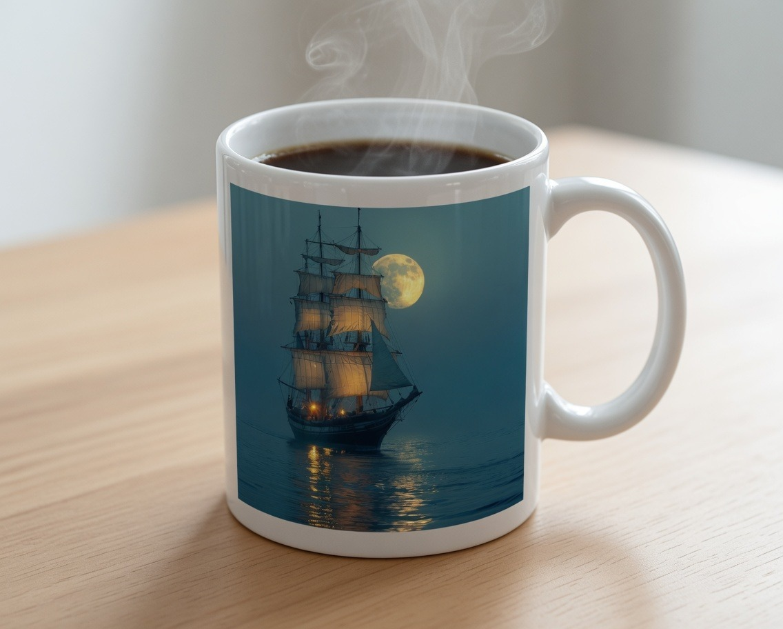 Moonlit Ship Mug product image