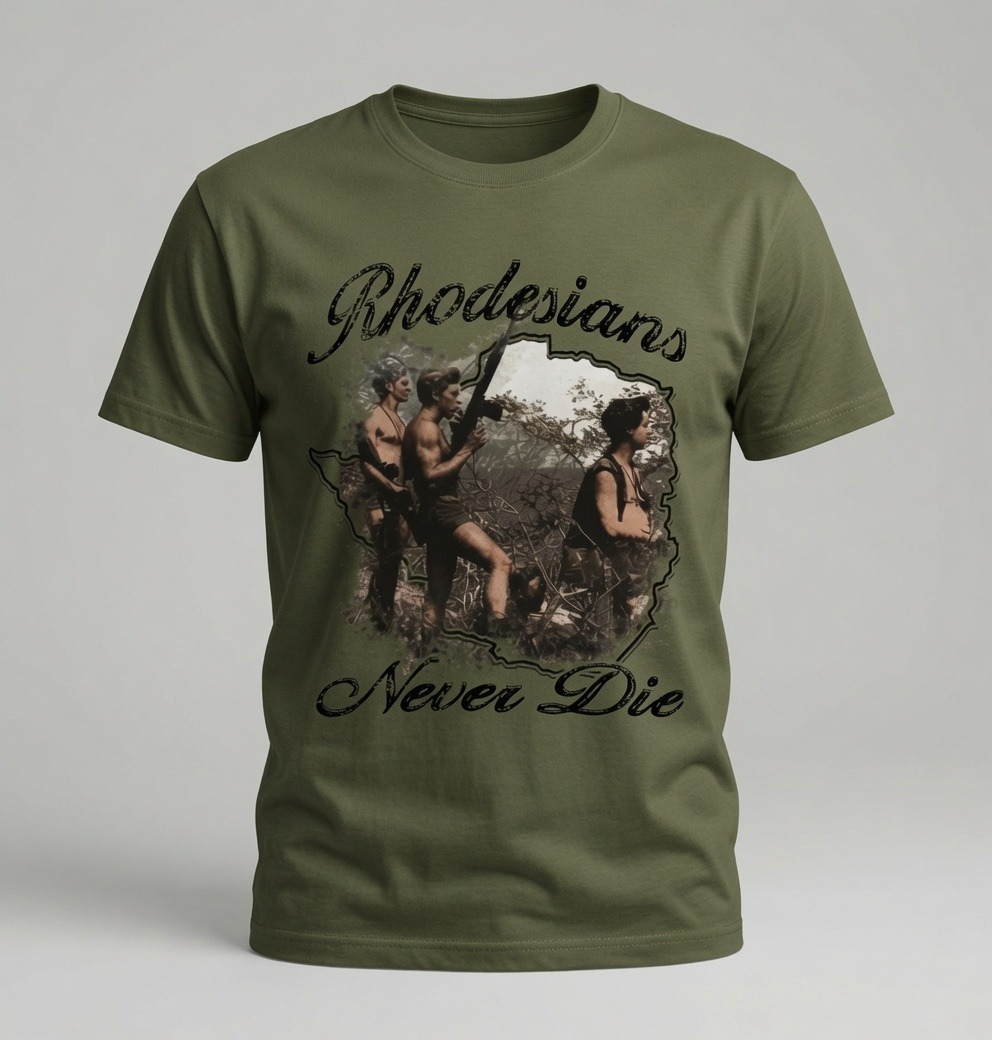 Rhodesians Never Die Shirt Olive