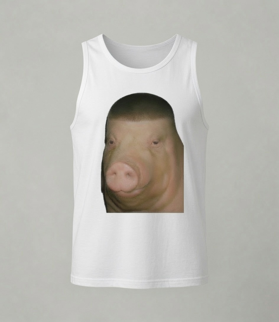 Wigger Pig Tank Top White