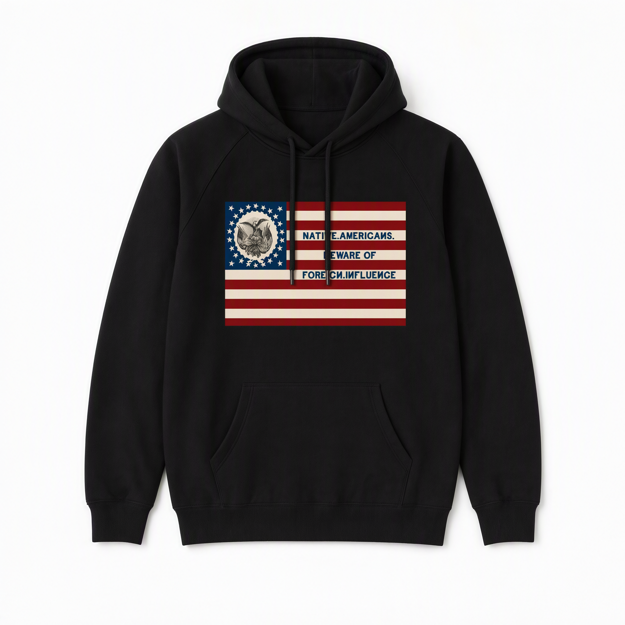 Know-Nothing Hoodie — black pullover hoodie