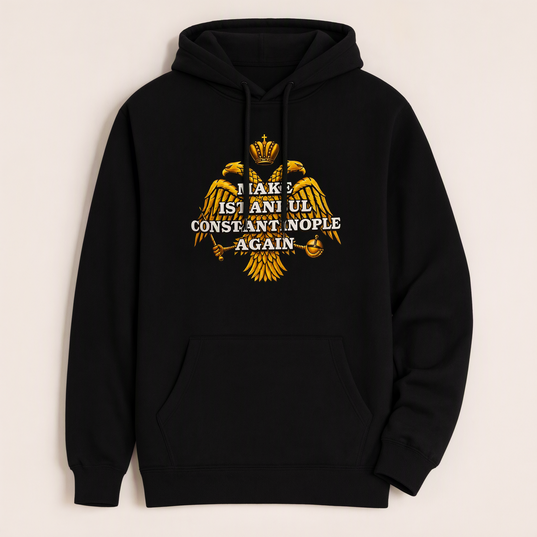 Make Istanbul Constantinople Again Hoodie — black pullover hoodie
