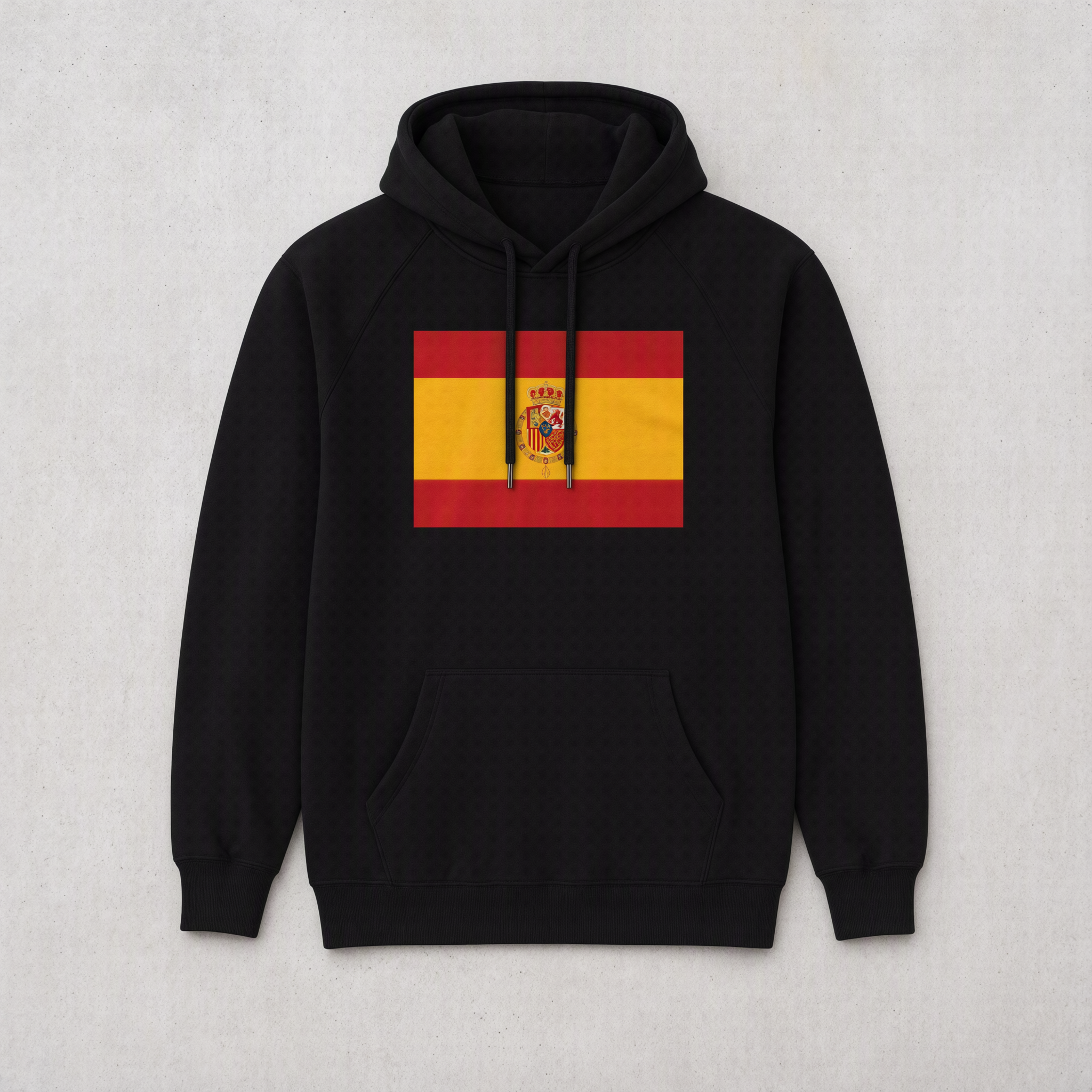 Spanish Crown Hoodie — black pullover hoodie