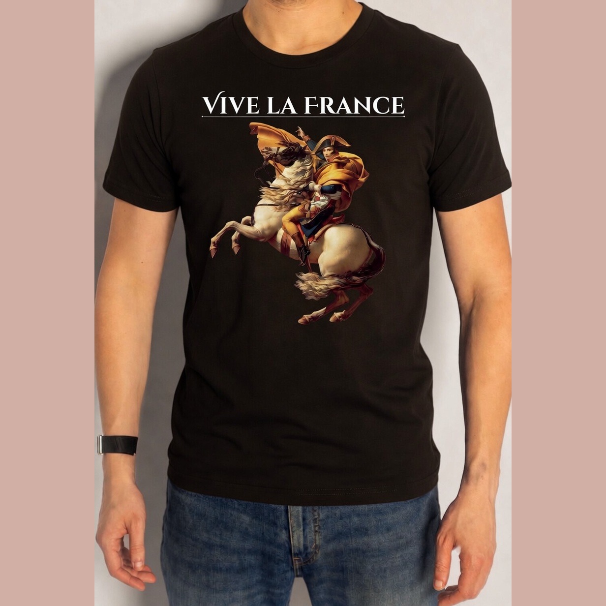 Vive La France - Black T-Shirt