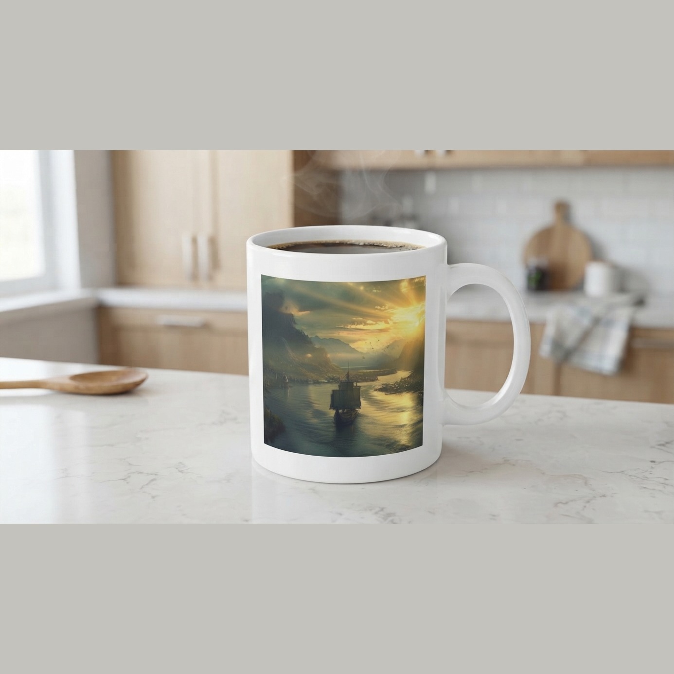 Sunrise Voyage Coffee Mug product photo