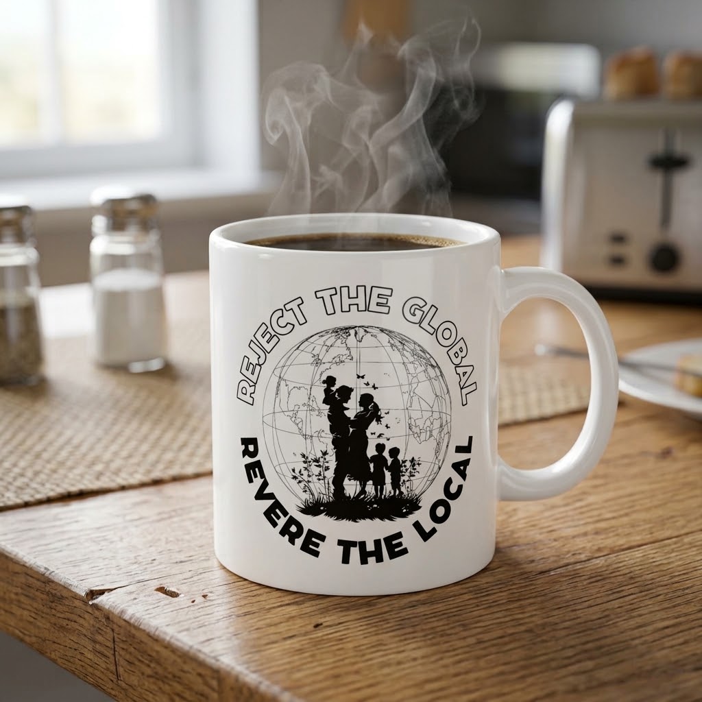 Reject the Global, Revere the Local Coffee Mug