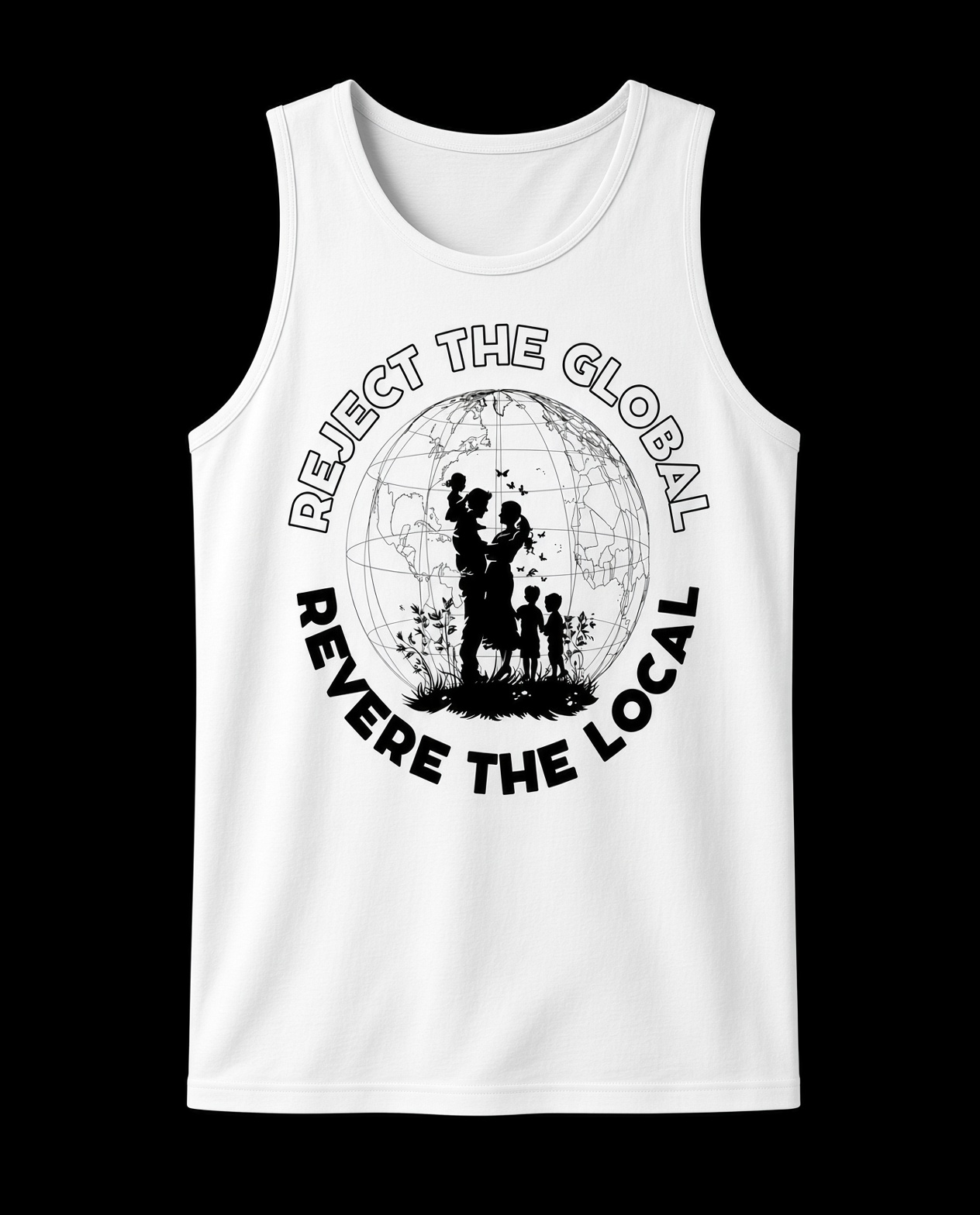 Reject the Global, Revere the Local Tank Top