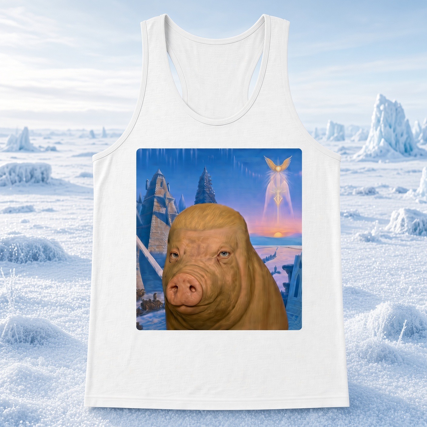 Hyperborean Wigger Pig Tank Top Black